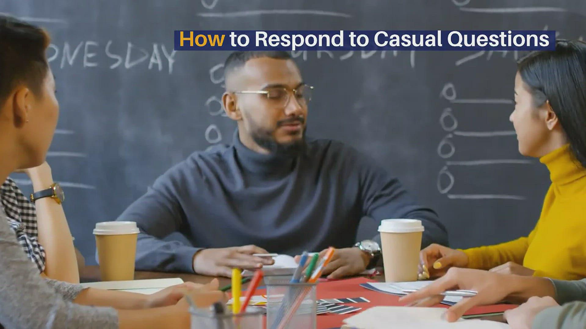 'Video thumbnail for How to Respond to "What's Up?"'