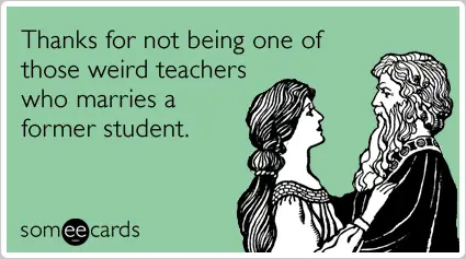thank you teacher appreciation funny marry student