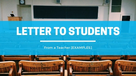 letters to students from teachers