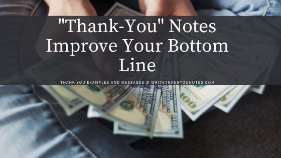 Saying Thank-You Increases Profits