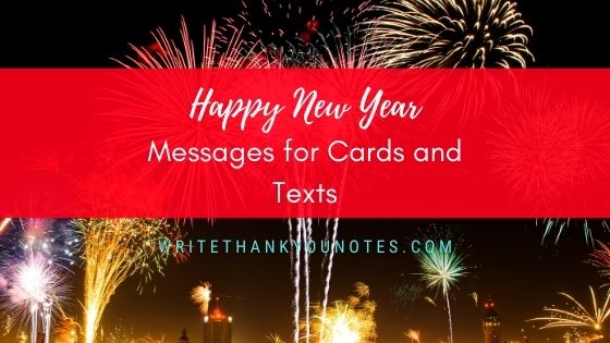 Memorable Happy New Year Messages for Cards & SMS Texts