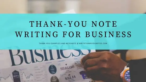Thank-You Note Writing for Business