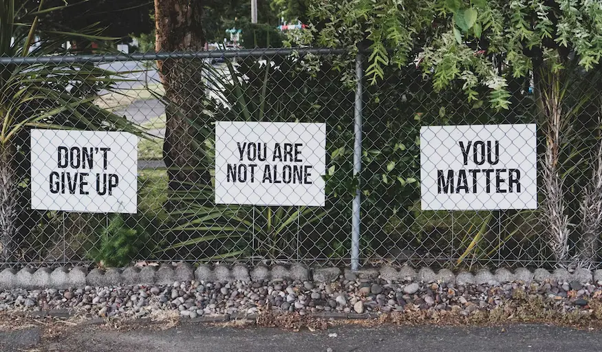 don't give up. you are not alone. you matter.