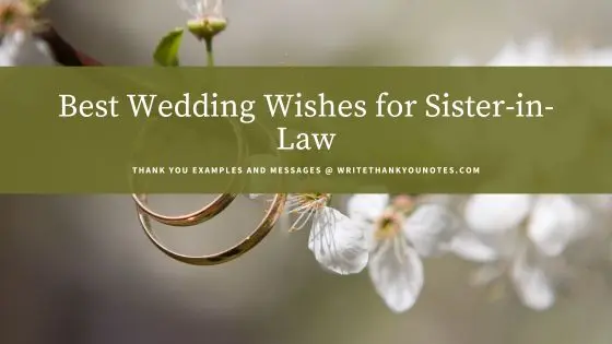 Best Wedding Wishes for Sister-in-Law