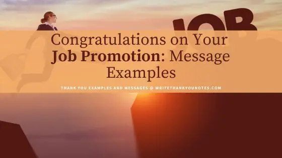 Congratulations on Your Job Promotion: Message Examples