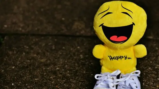 yellow happy toy