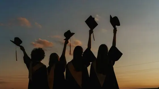 silhouettes of grads
