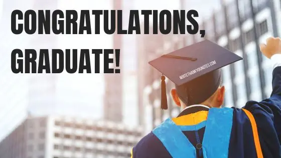 congratulations, graduate!