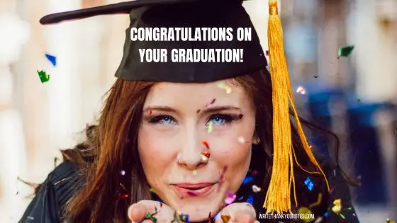 congratulations on your graduation!