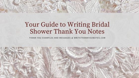 Your Guide to Writing Bridal Shower Thank-You Notes